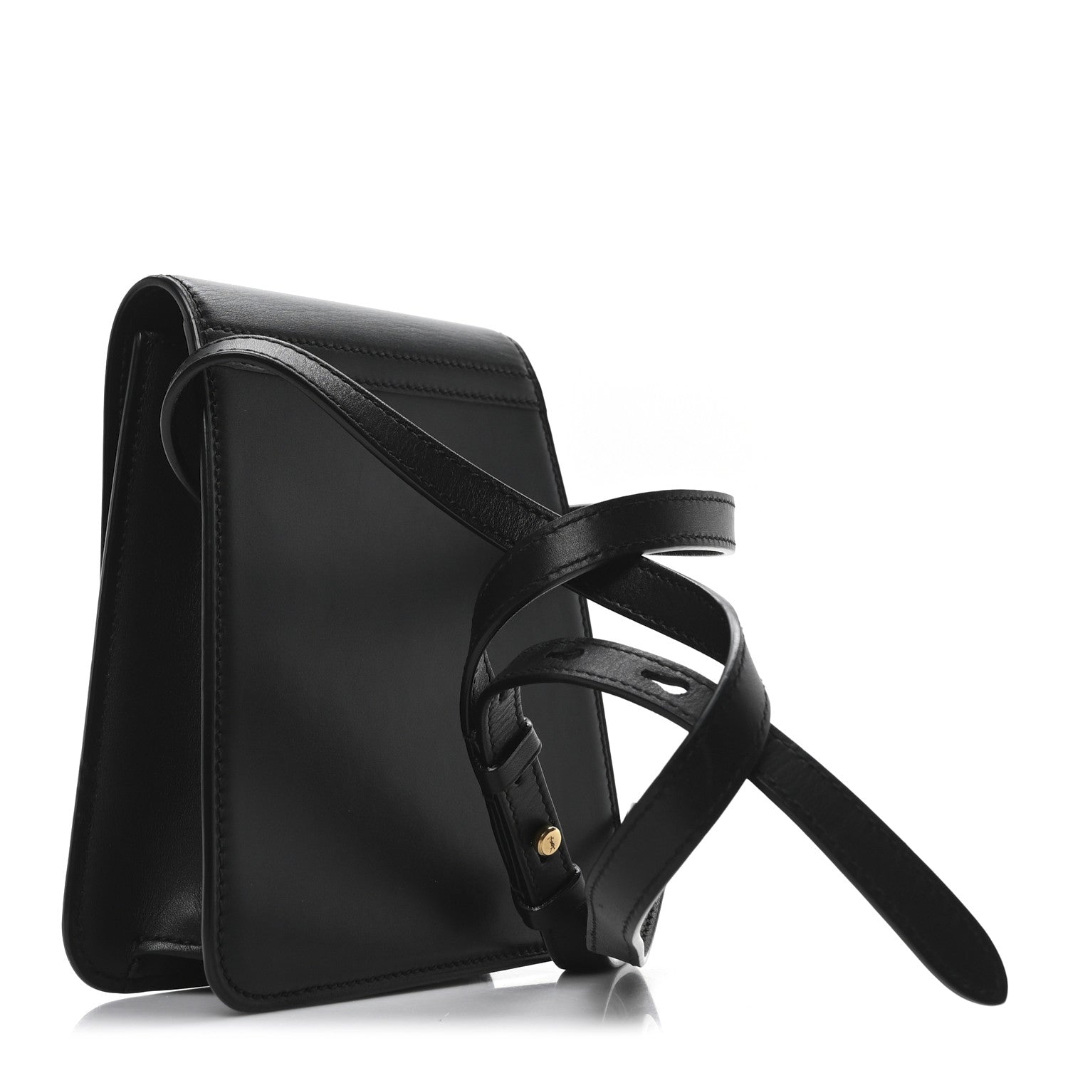 Saint Laurent Smooth Calfskin North South Kaia Satchel Black 3 of 9