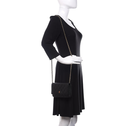 Chanel Caviar Quilted Wallet On Chain WOC Black 2 of 12