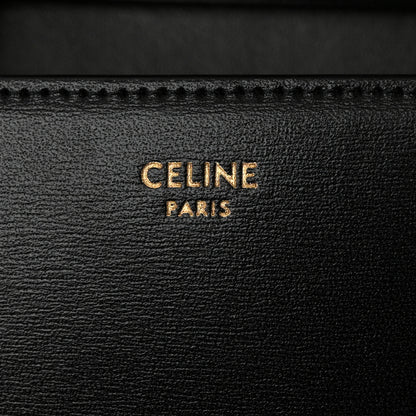 Celine Shiny Calfskin Triomphe Margo Wallet on Chain Black 6 of 11
