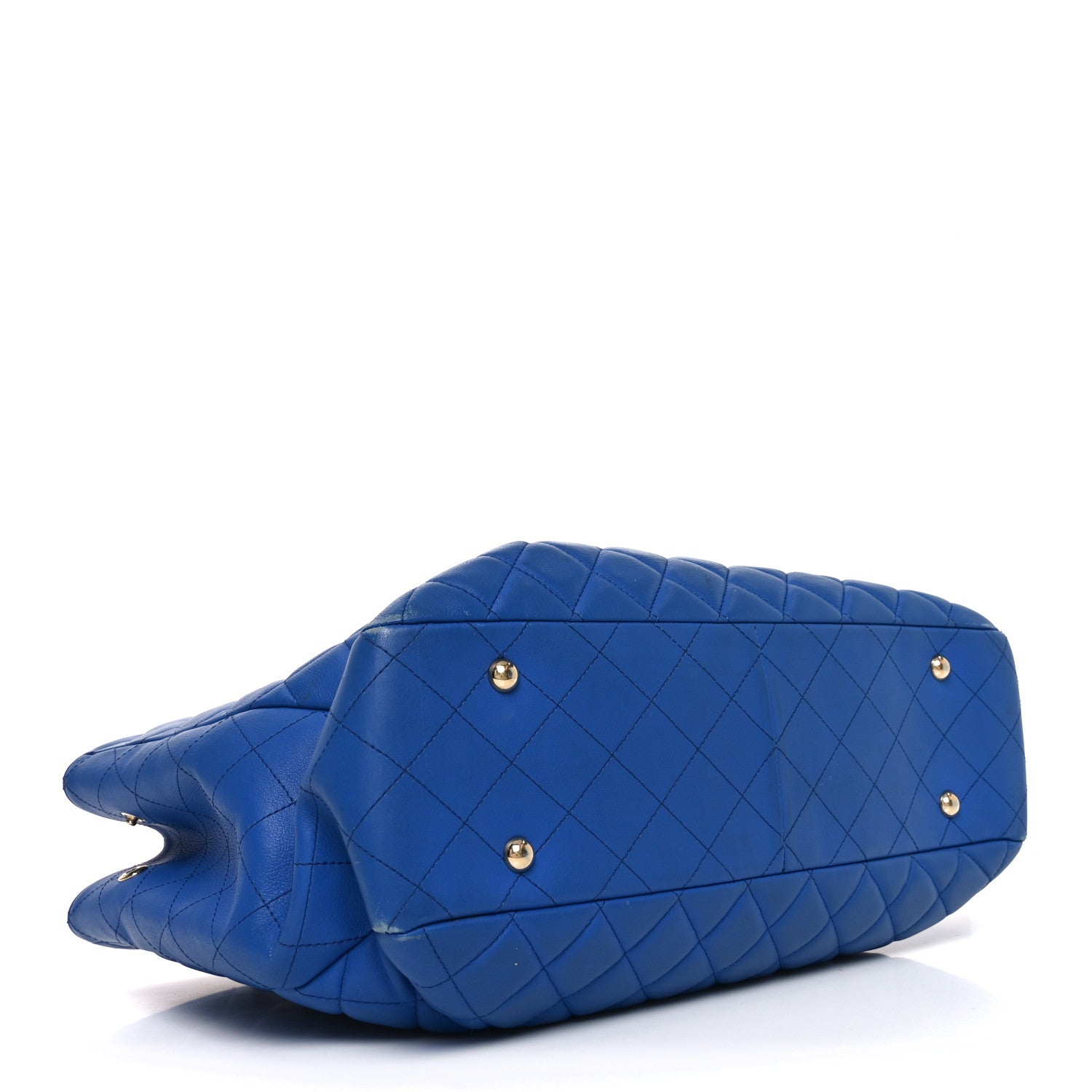 CHANEL ブルーキルティングバッグ Chanel Iridescent Calfskin Quilted Mini Rectangular Flap Light