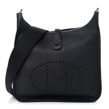 Hermes Taurillon Clemence Evelyne III PM Black 1 of 4