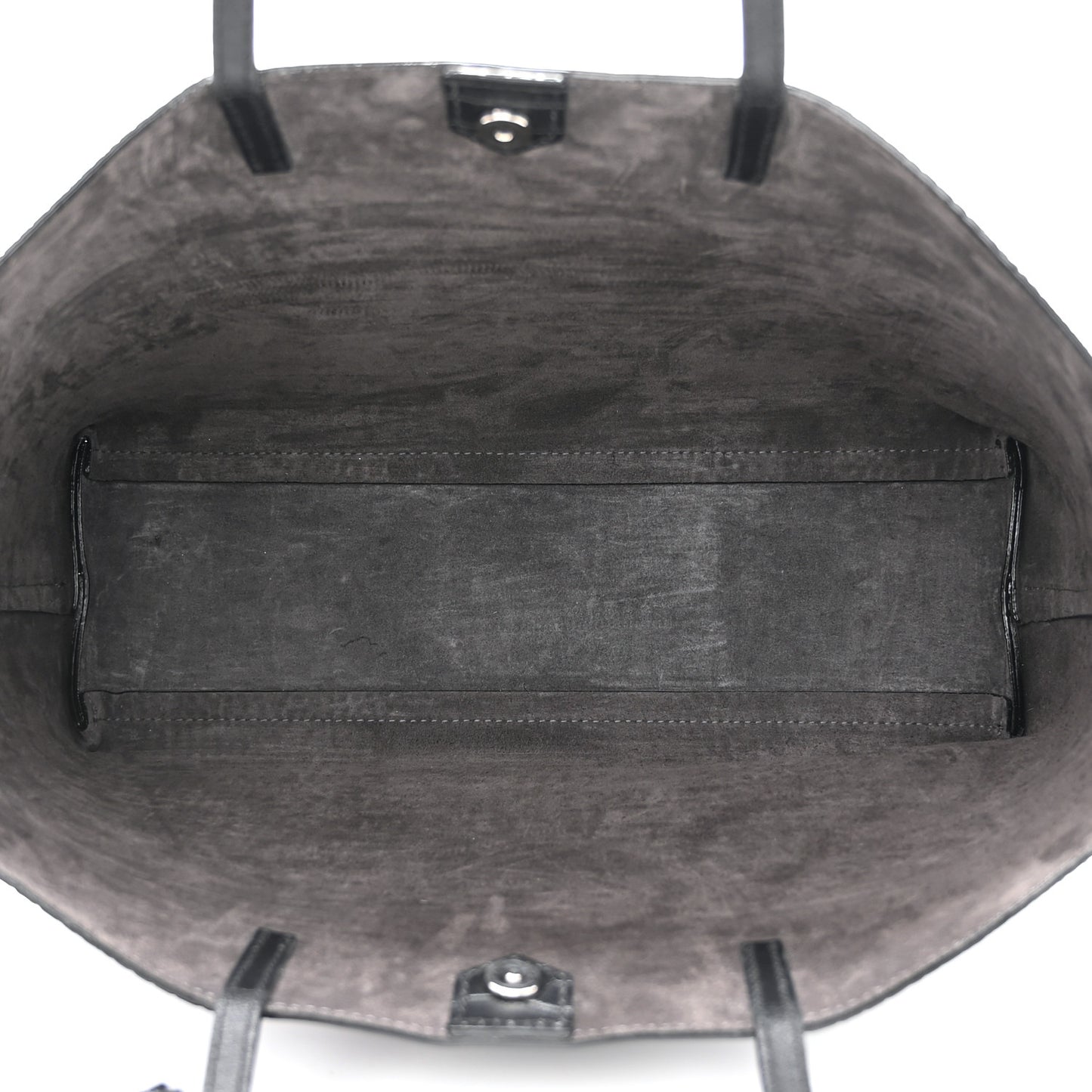 Calfskin Crocodile Embossed Nine2Five East West Tote Black