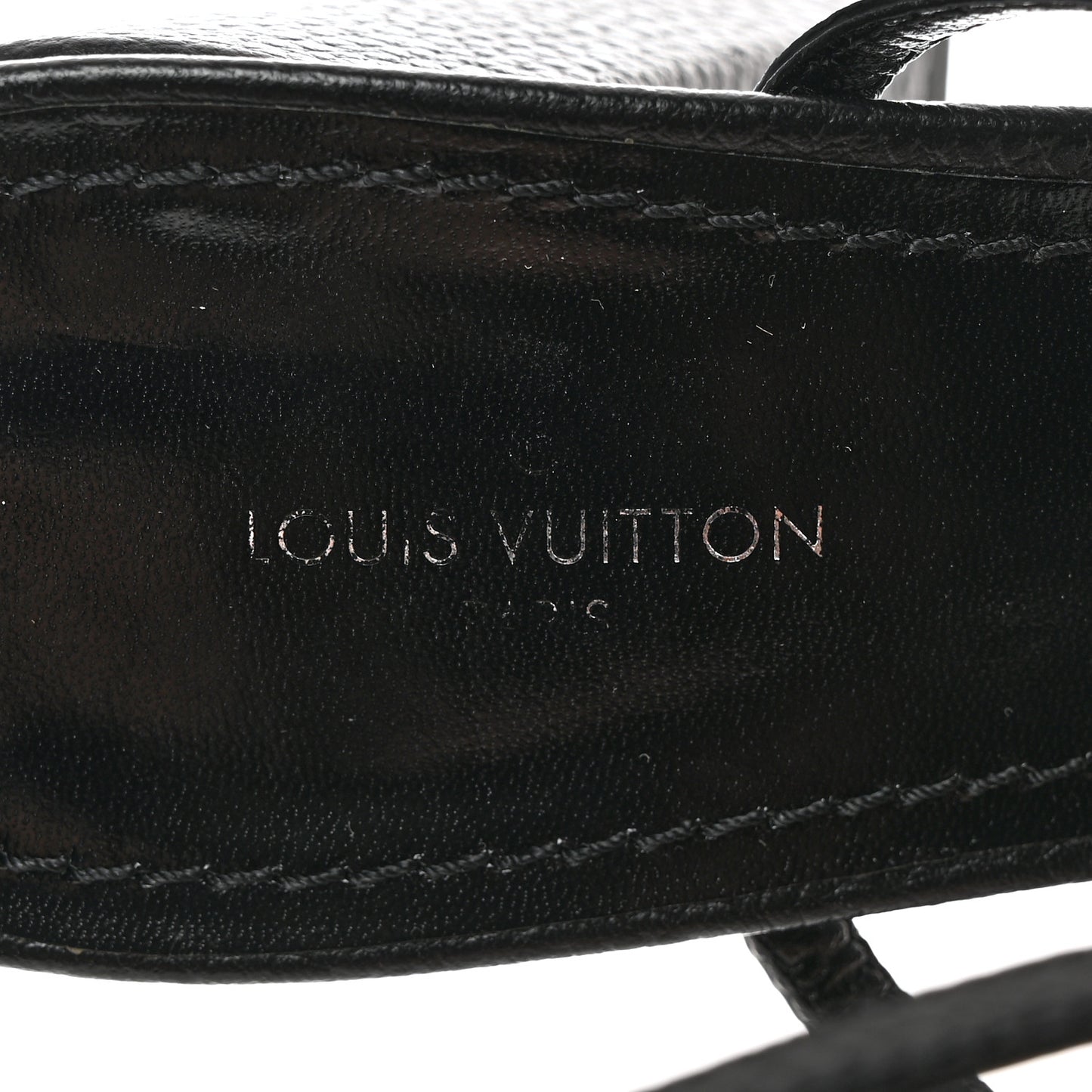 Calfskin Roma Sandals 39 Black