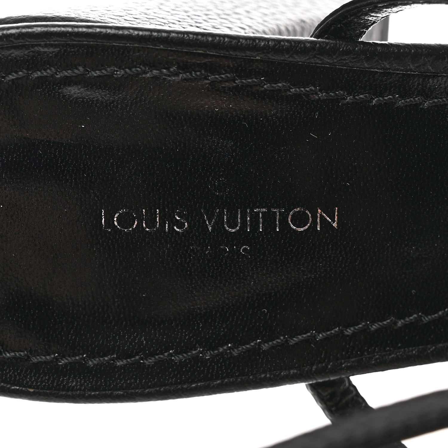 Louis Vuitton Calfskin Roma Sandals 39 Black 7 of 8