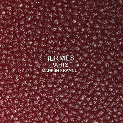 Hermes Taurillon Clemence Swift Picotin Lock 22 MM Rouge H Brique 6 of 9