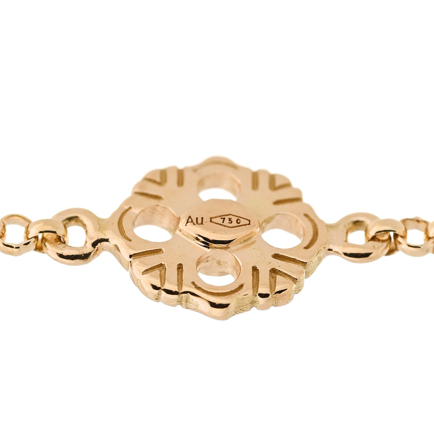 Buccellati 18K Yellow Gold Enamel Opera Tulle Bracelet Green 6 of 7