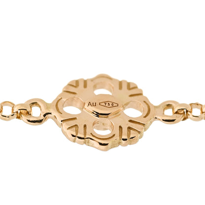 Buccellati 18K Yellow Gold Enamel Opera Tulle Bracelet Green 6 of 7