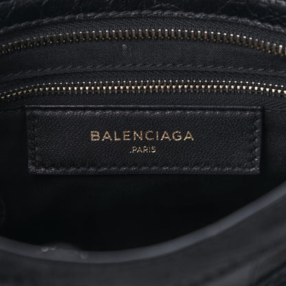 Balenciaga Calfskin Crocodile Embossed Giant 12 Gold Hardware Mini City Black 5 of 8