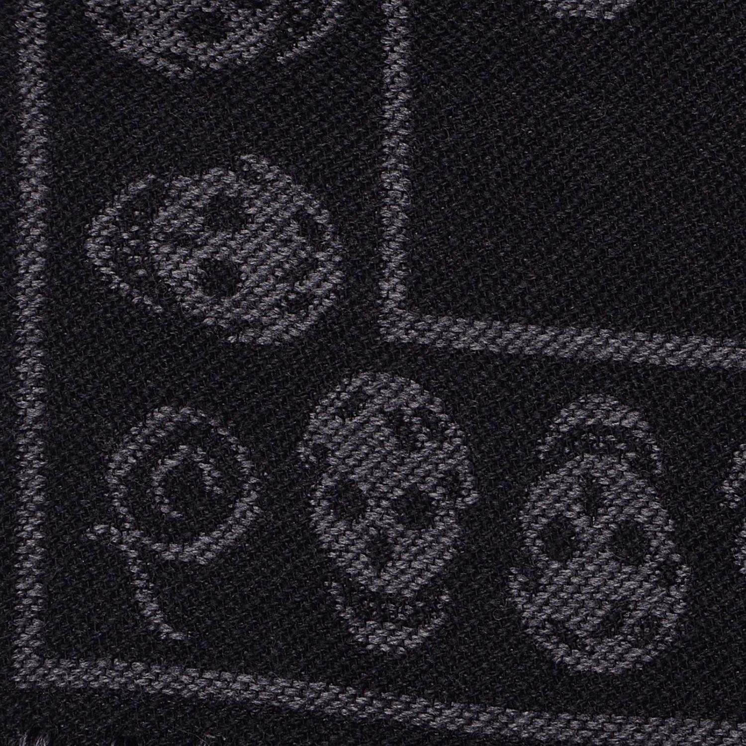 Alexander McQueen Wool Silk Large Skull Scarf Grey 4 of 4