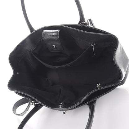 Chanel Calfskin Cerf Executive Shopper Tote Black 6 of 11