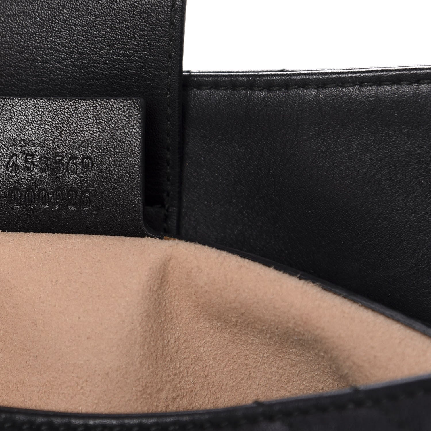 Gucci Calfskin Matelasse Medium GG Marmont Shoulder Tote Bag Black 12 of 15