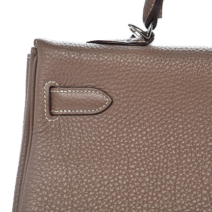 Hermes Togo Kelly Retourne 35 Etoupe 28 of 42