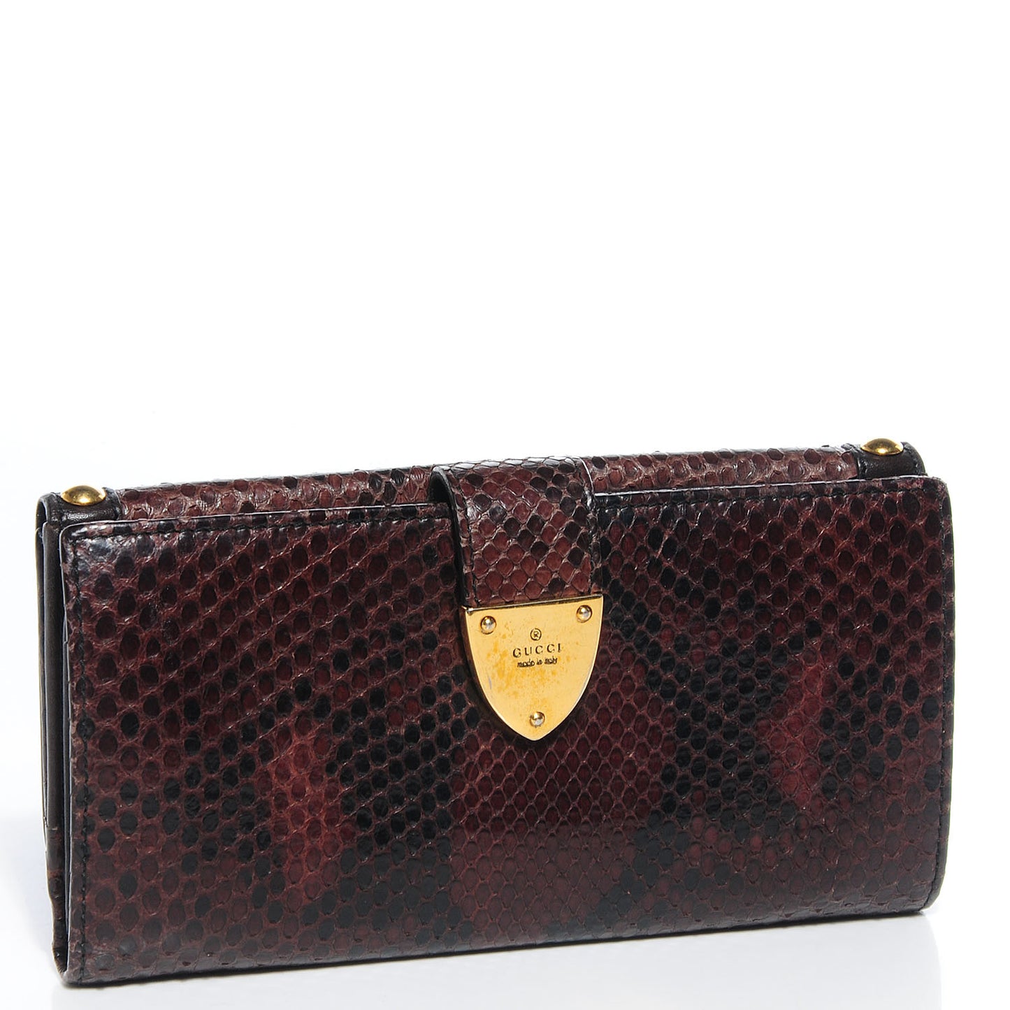 Python Babouska Continental Wallet Brown