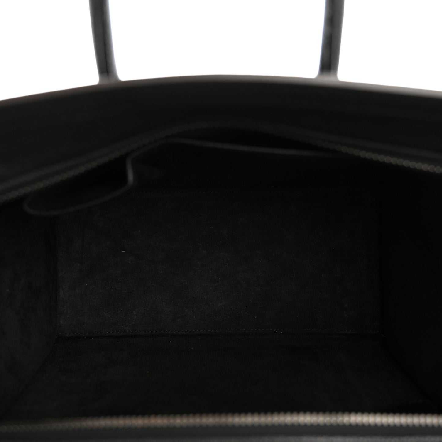 Drummed Calfskin Micro Luggage Black