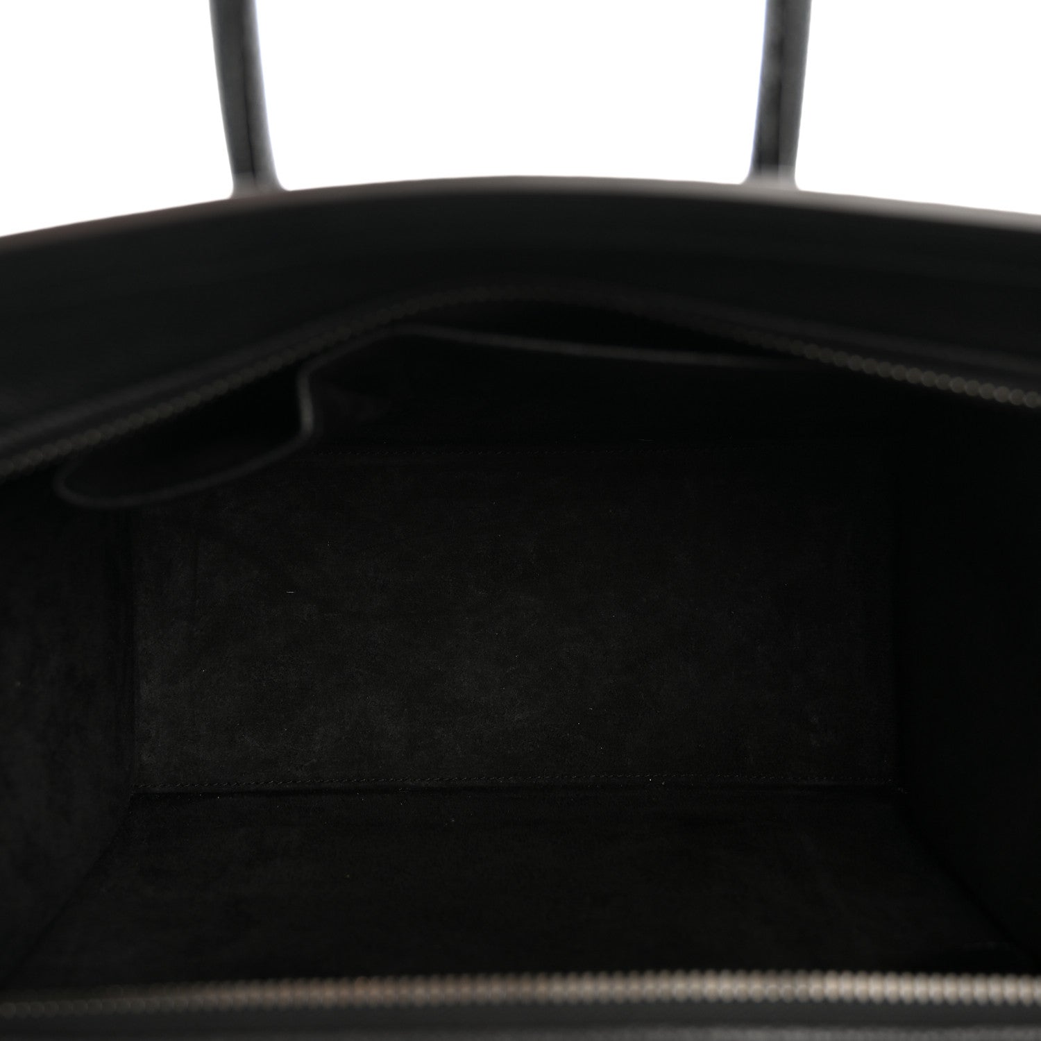 Celine Drummed Calfskin Micro Luggage Black 4 of 12