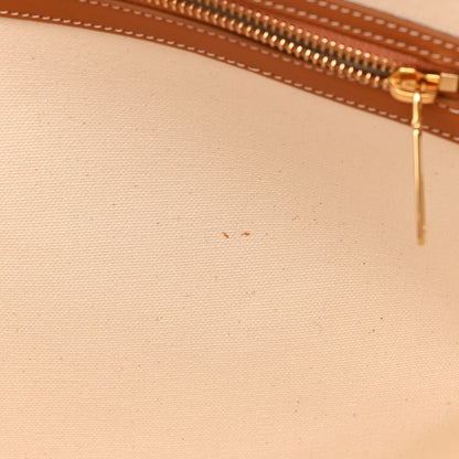 Celine Canvas Calfskin Horizontal Cabas Natural Tan 19 of 19