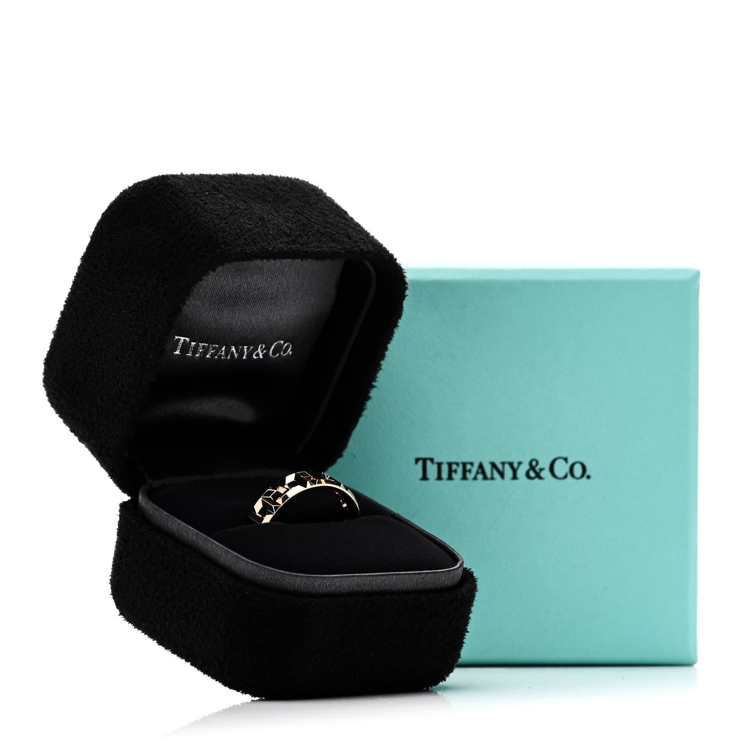 Tiffany 18K Rose Gold T True Wide Ring 58 8.25 3 of 5