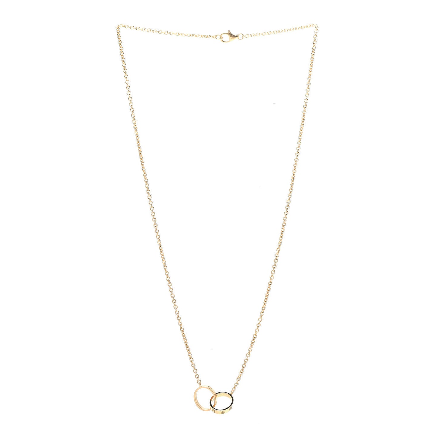18K Yellow Gold Interlocking LOVE Necklace