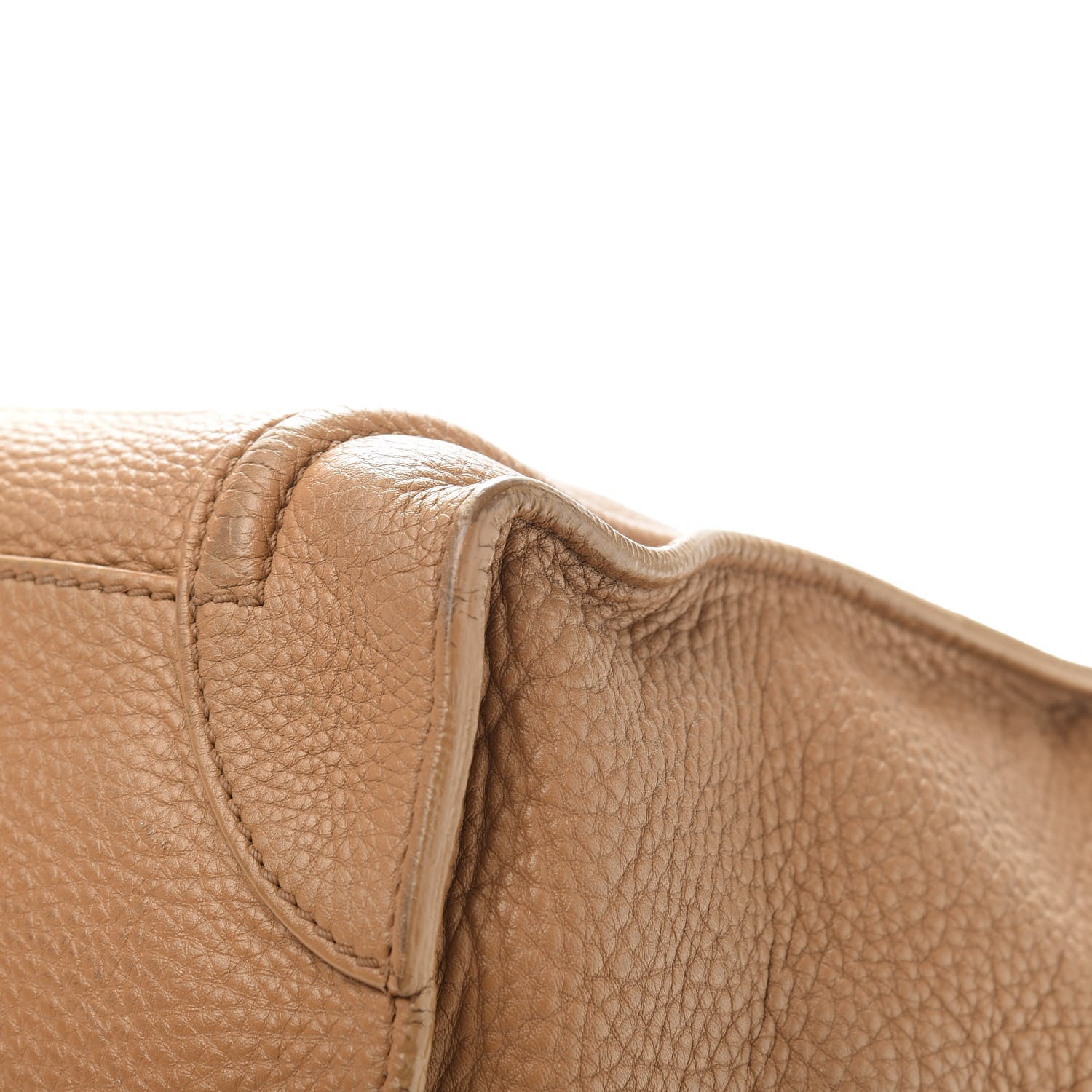 Celine Drummed Calfskin Mini Luggage Camel 10 of 15