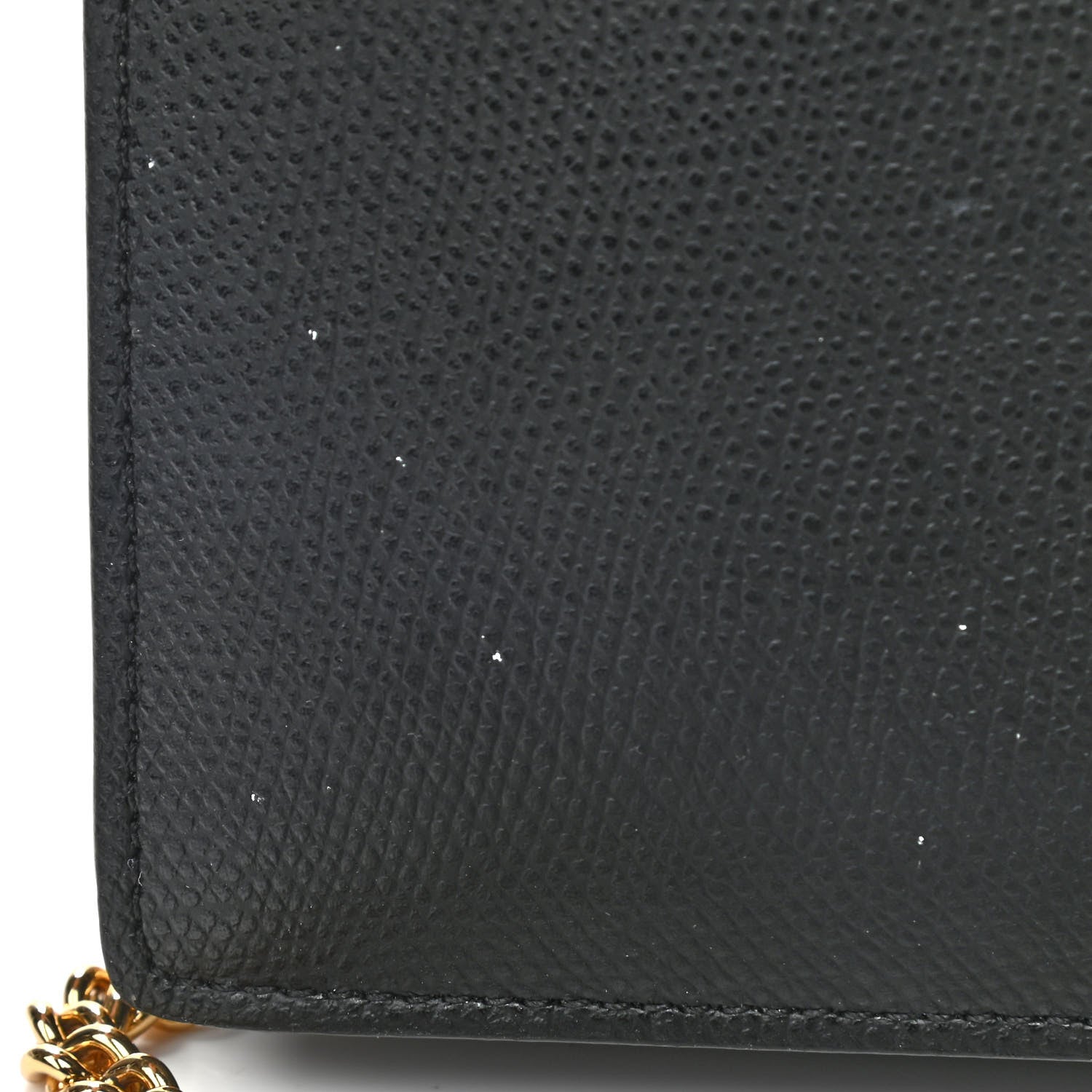 Fendi Vitello Cruise F is Fendi Bi-Color FF 1974 Embossed Medium Envelope Wallet On Chain Black Maya 9 of 14