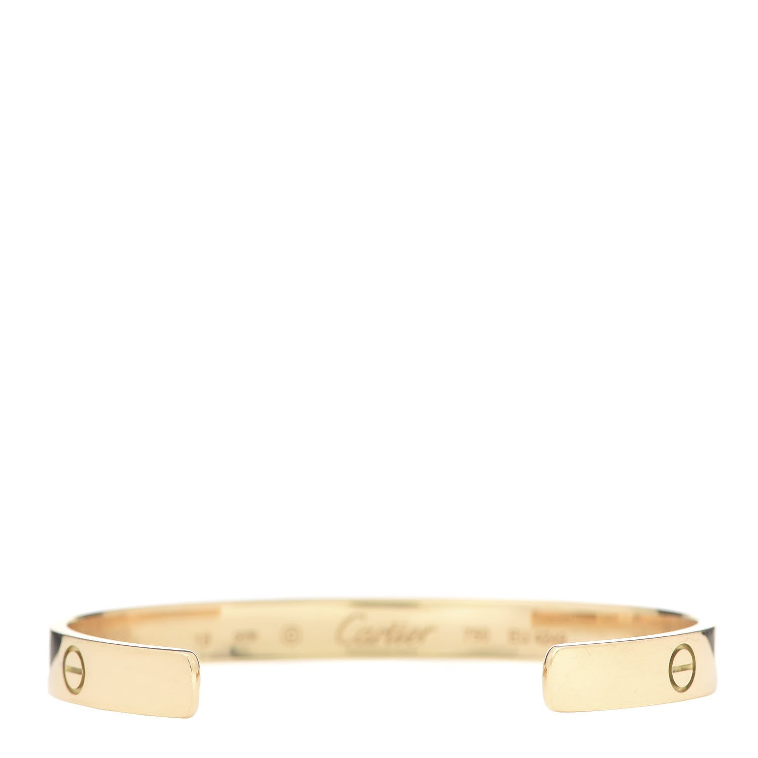 Cartier 18K Yellow Gold LOVE Cuff Bracelet 16 3 of 4
