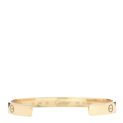 Cartier 18K Yellow Gold LOVE Cuff Bracelet 16 3 of 4