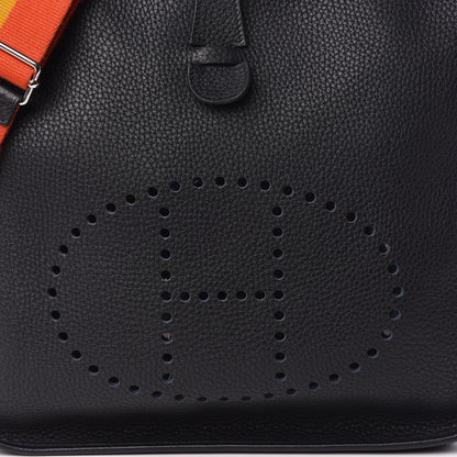 Hermes Taurillon Clemence Amazone Evelyne III GM Bleu Nuit 10 of 10