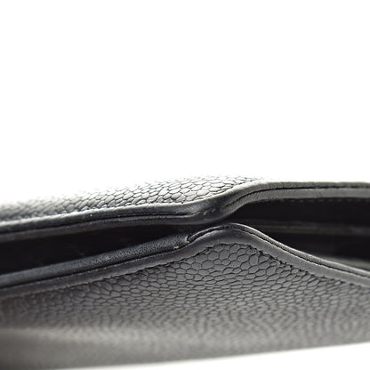 Chanel Caviar Timeless CC Yen Wallet Black 15 of 17