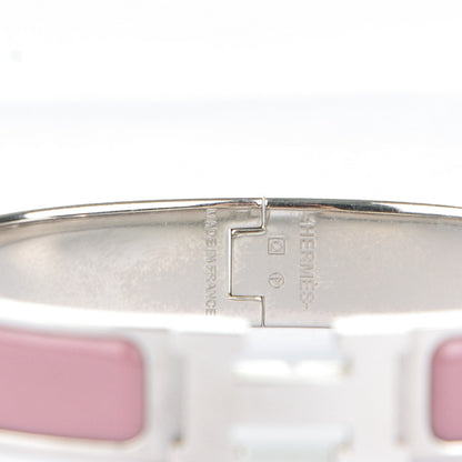 Hermes Enamel Narrow Clic Clac H Bracelet GM Bois De Rose 3 of 4