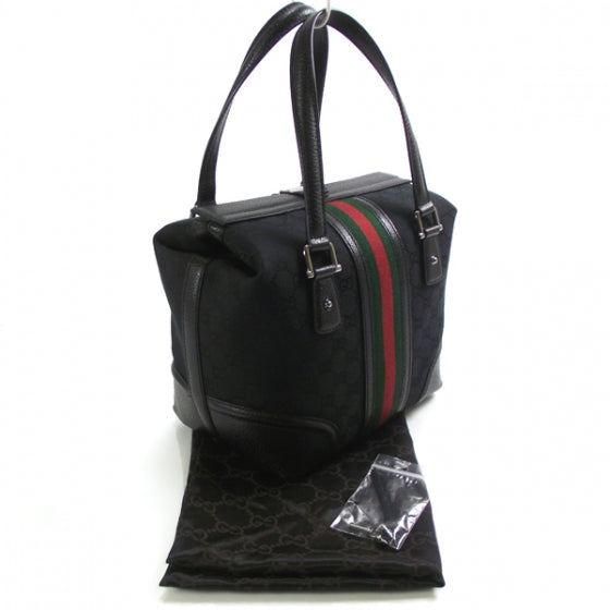 Monogram Treasure Boston Tote Black