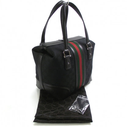 Gucci Monogram Treasure Boston Tote Black 3 of 11
