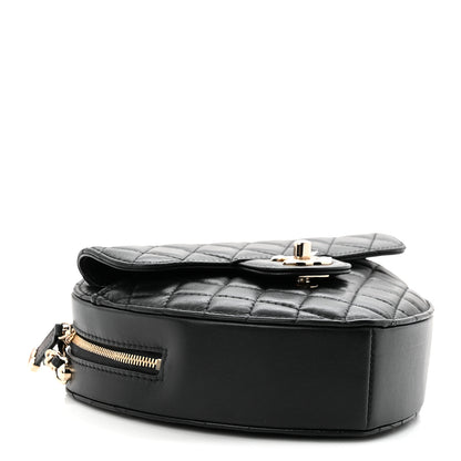 Chanel Lambskin Quilted Large CC In Love Heart Bag Black 4 of 10