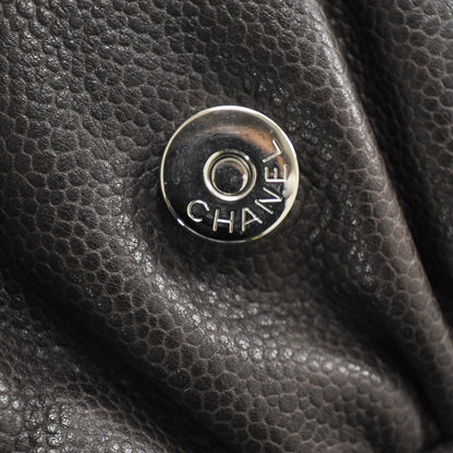 Chanel Caviar Half Moon Wallet On Chain WOC Dark Brown 9 of 10