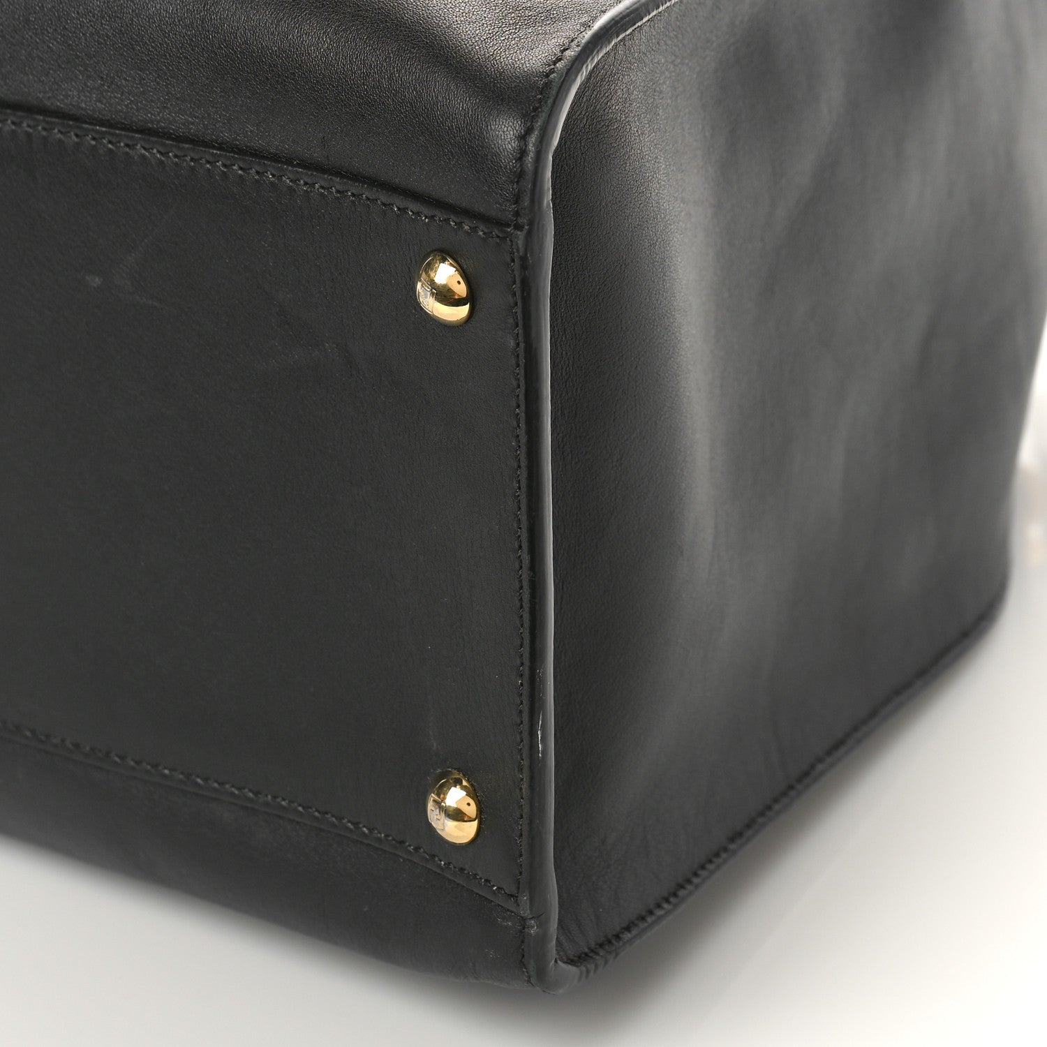 Fendi Vitello Seta Century Large Peekaboo X-Lite Black Fragola 8 of 8