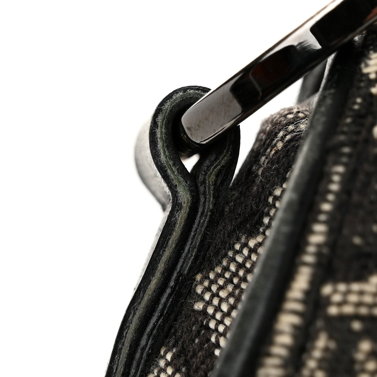 Christian Dior Oblique Saddle Bag Black 11 of 11