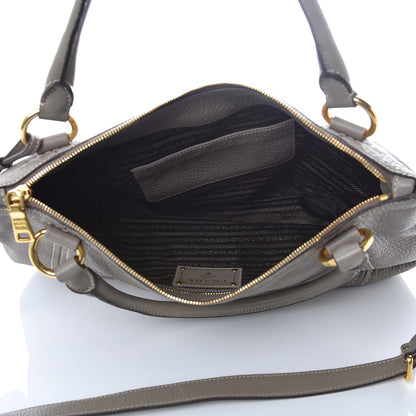 Prada Vitello Daino Shoulder Bag Argilla 6 of 8