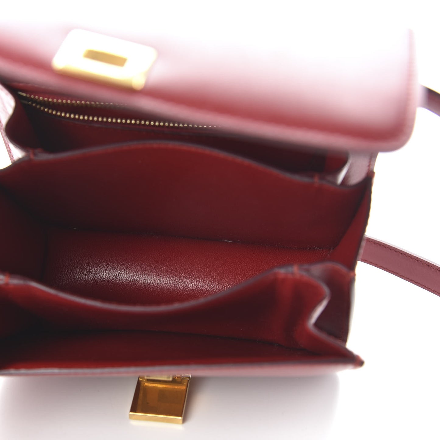 Box Calfskin Small Classic Box Flap Bag Red