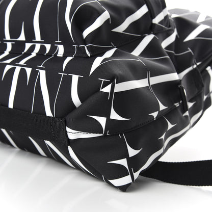 Valentino Garavani Nylon VLTN Times Backpack Black White 7 of 8