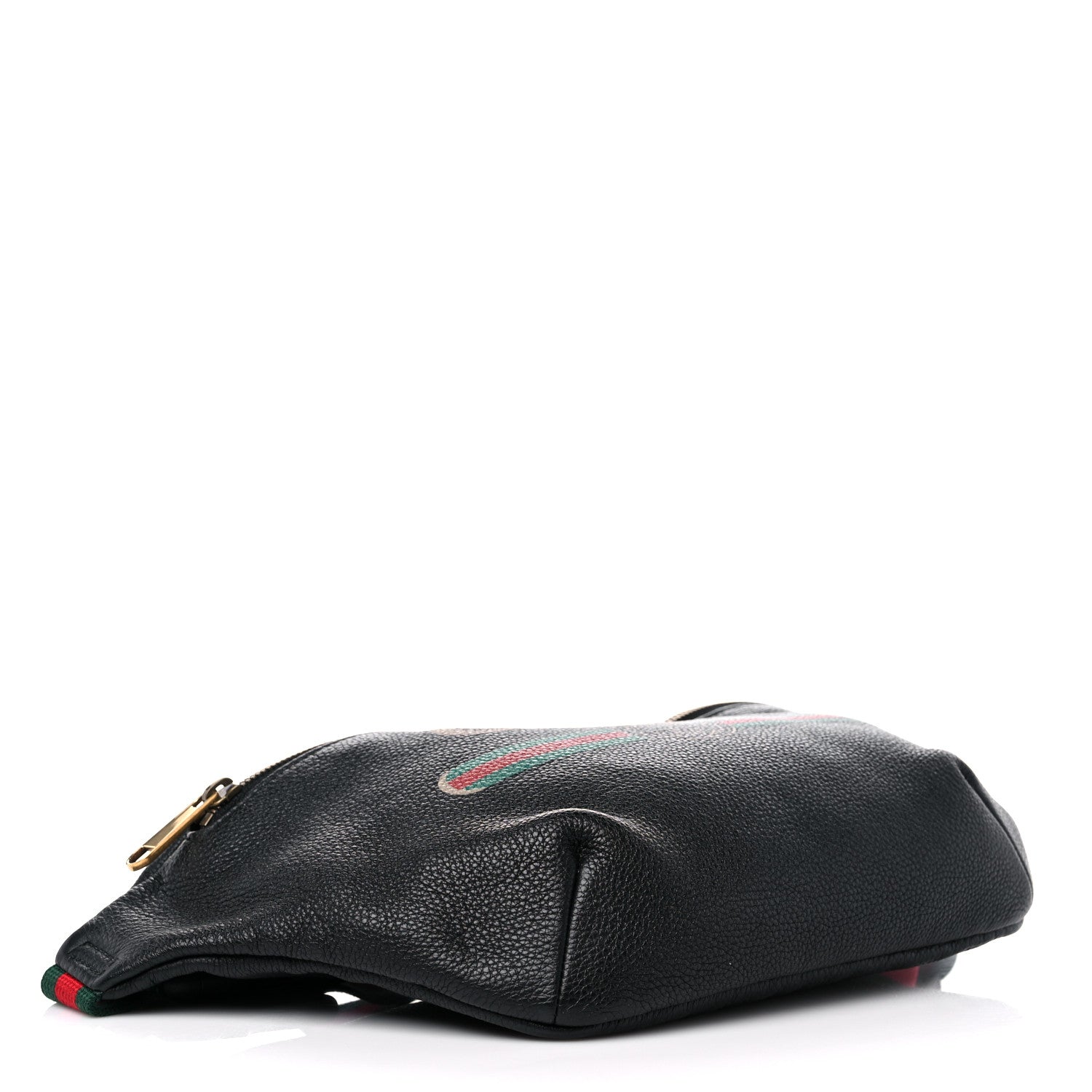 Gucci Grained Calfskin Logo Belt Bag Black 3 of 10