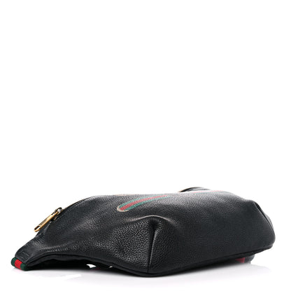 Gucci Grained Calfskin Logo Belt Bag Black 3 of 10