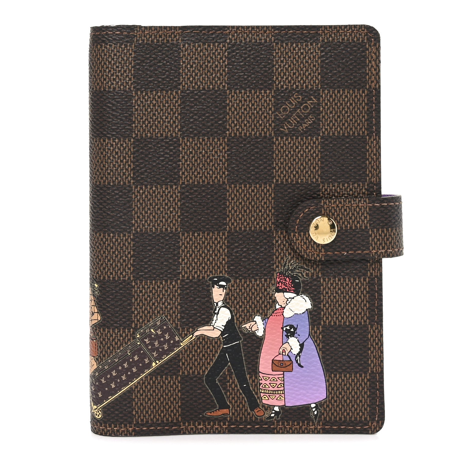 Louis Vuitton Damier Ebene Illustre Small Ring Agenda 1 of 7