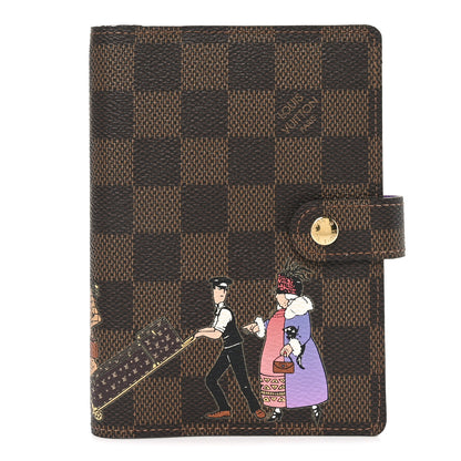 Louis Vuitton Damier Ebene Illustre Small Ring Agenda 1 of 7