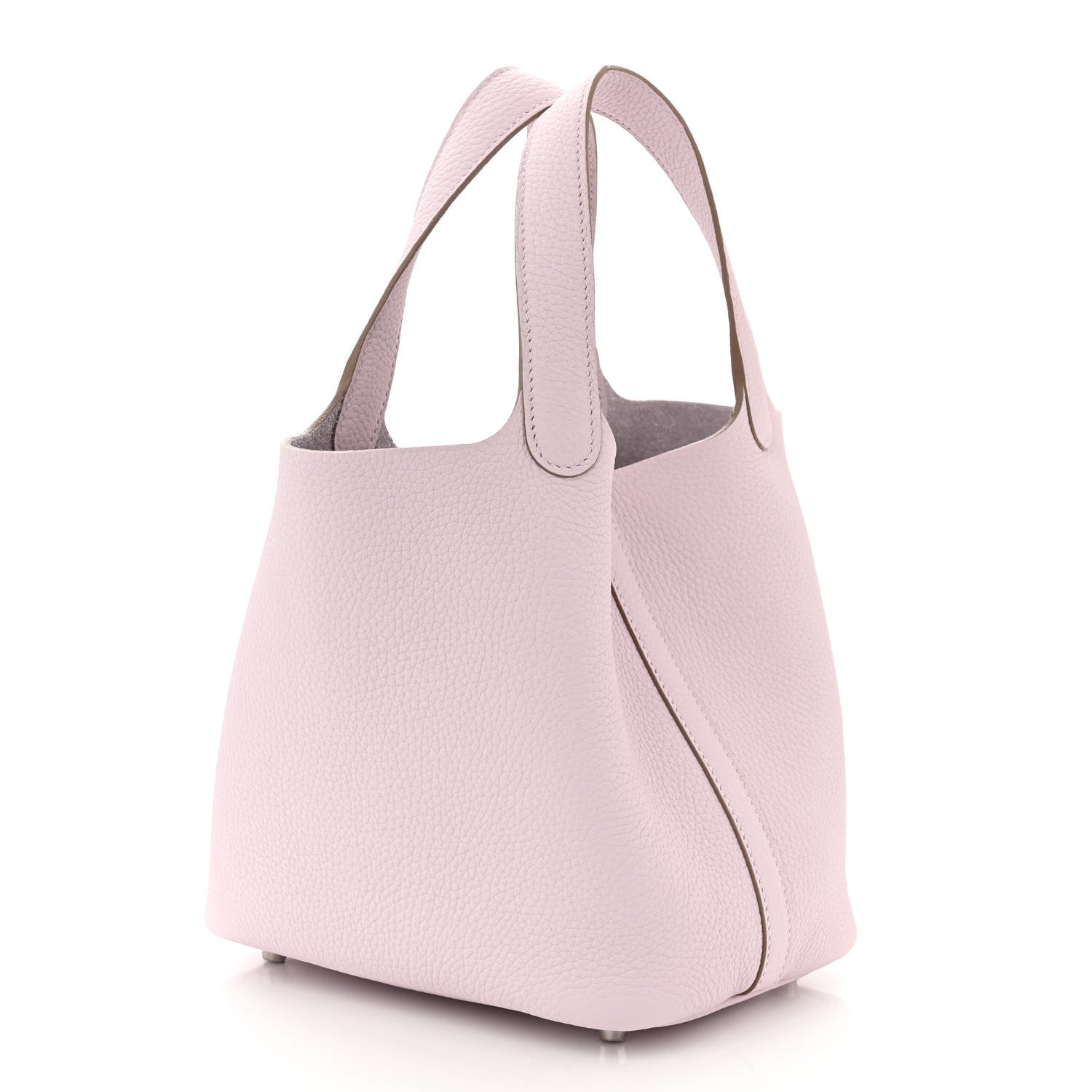 Hermes Taurillon Clemence Picotin Lock 18 PM Mauve Pale 3 of 11