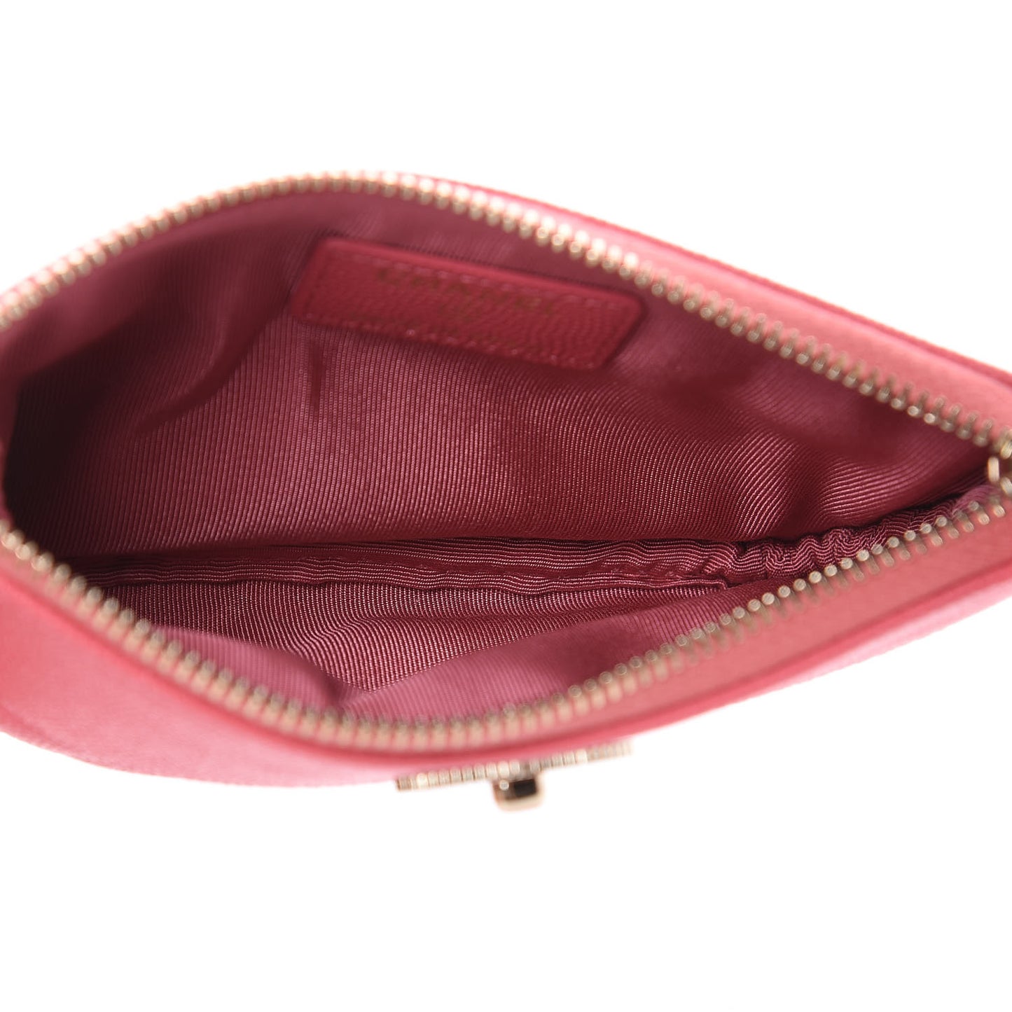 Caviar Quilted Small Vintage Mademoiselle Cosmetic Case Pink