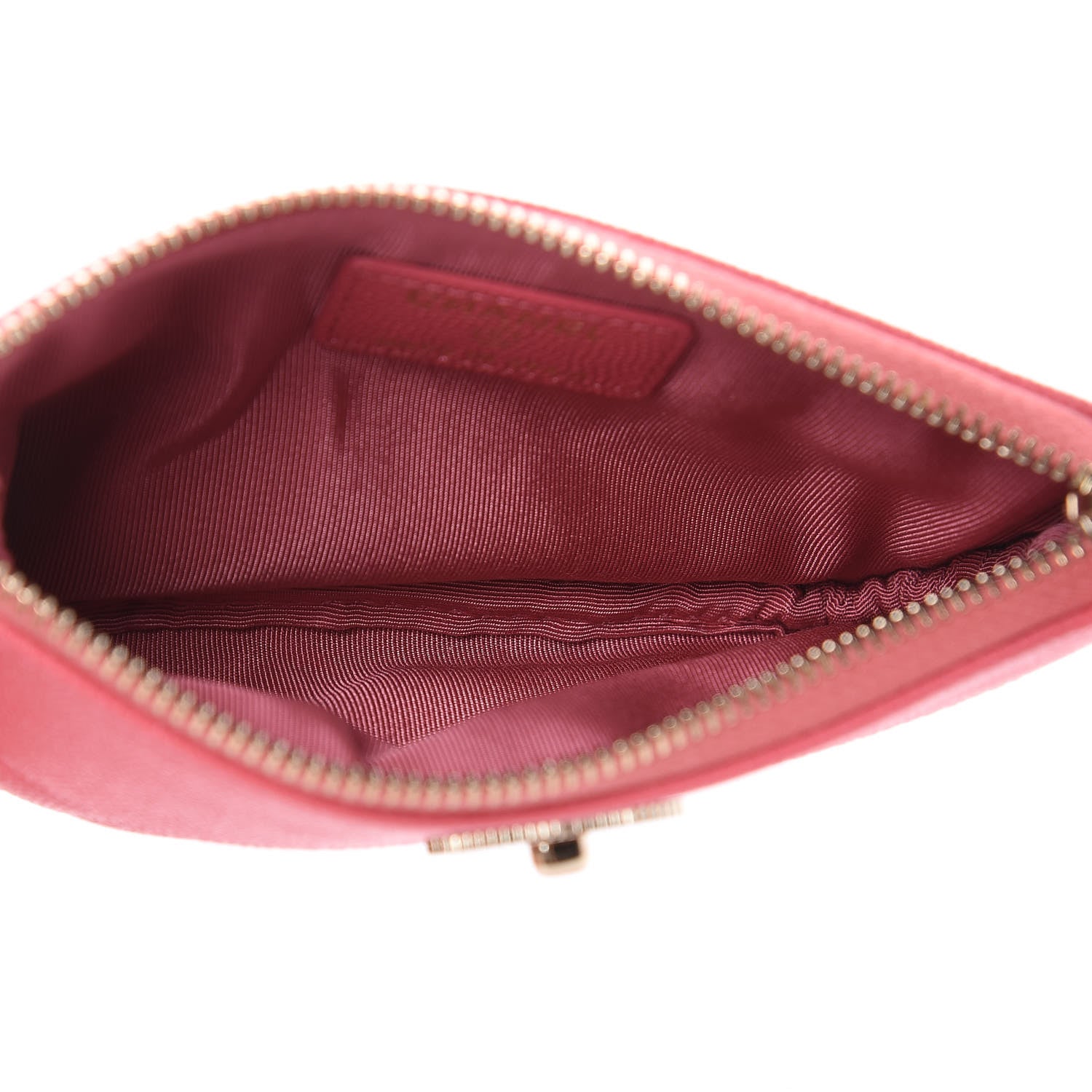 Chanel Caviar Quilted Small Vintage Mademoiselle Cosmetic Case Pink 5 of 8