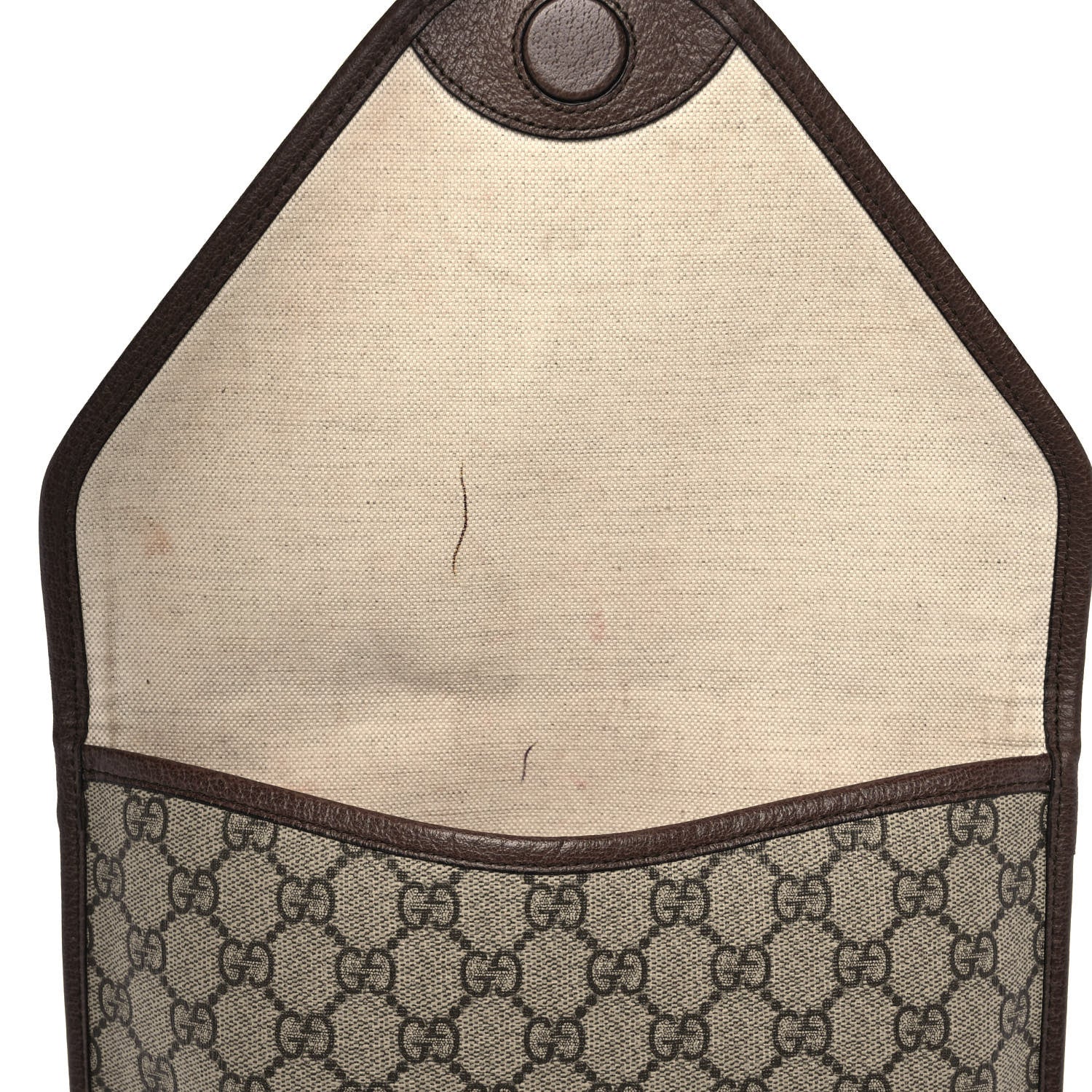 Gucci GG Supreme Monogram Web Medium Neo Vintage Flap Messenger Bag Beige New Acero 12 of 13