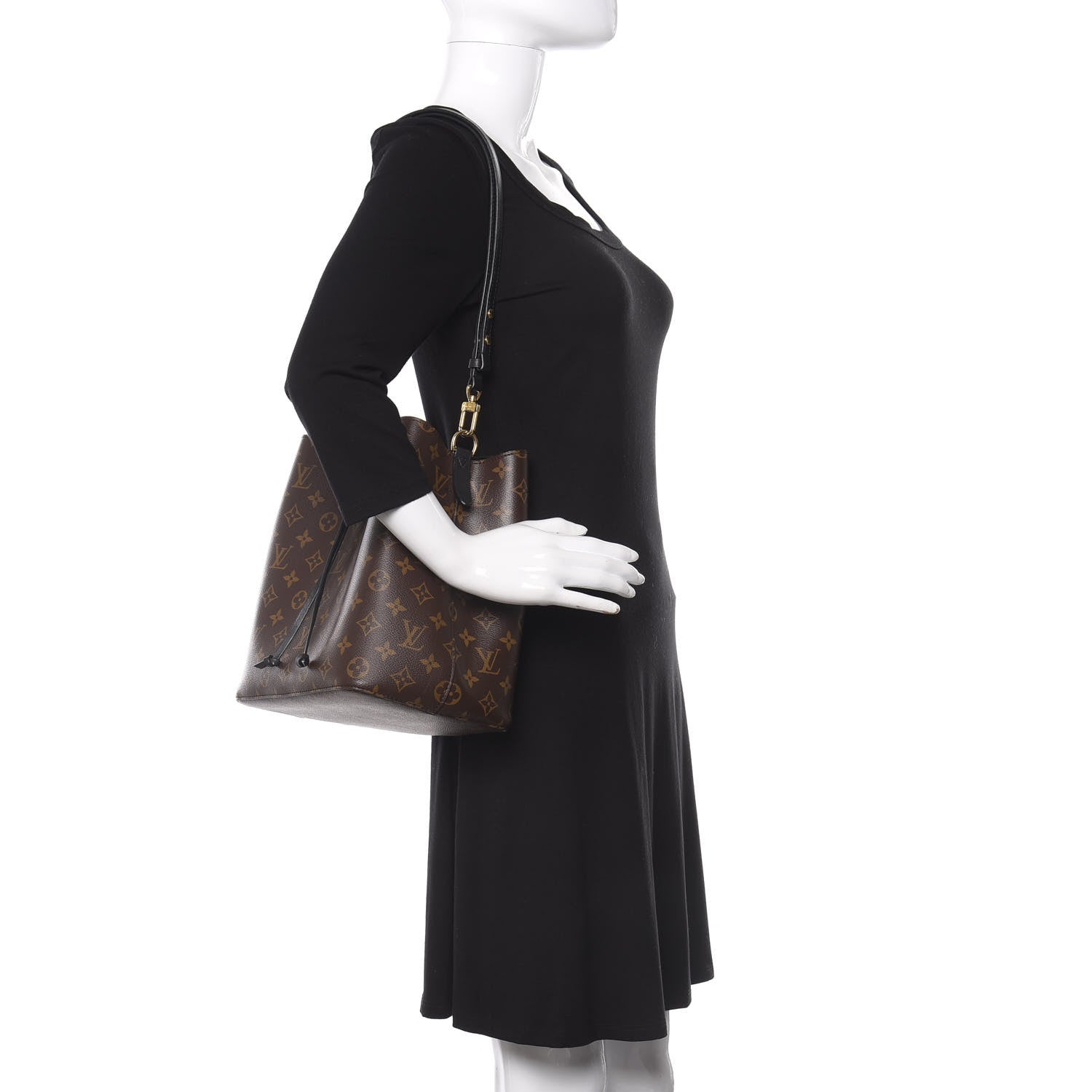 Louis Vuitton Monogram Neonoe MM Black 2 of 8