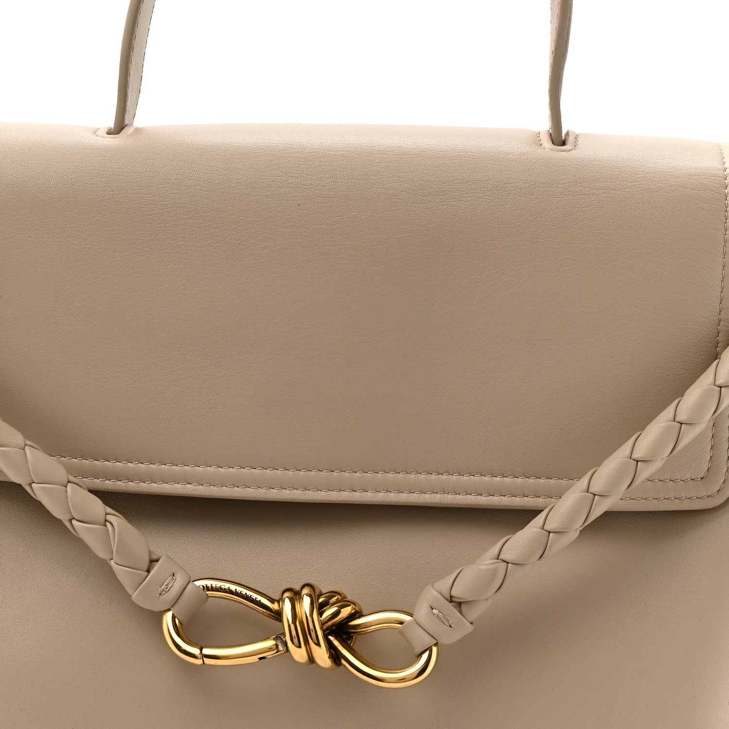 Bottega Veneta Silky Calfskin Medium Ciao Ciao Ecru 8 of 16
