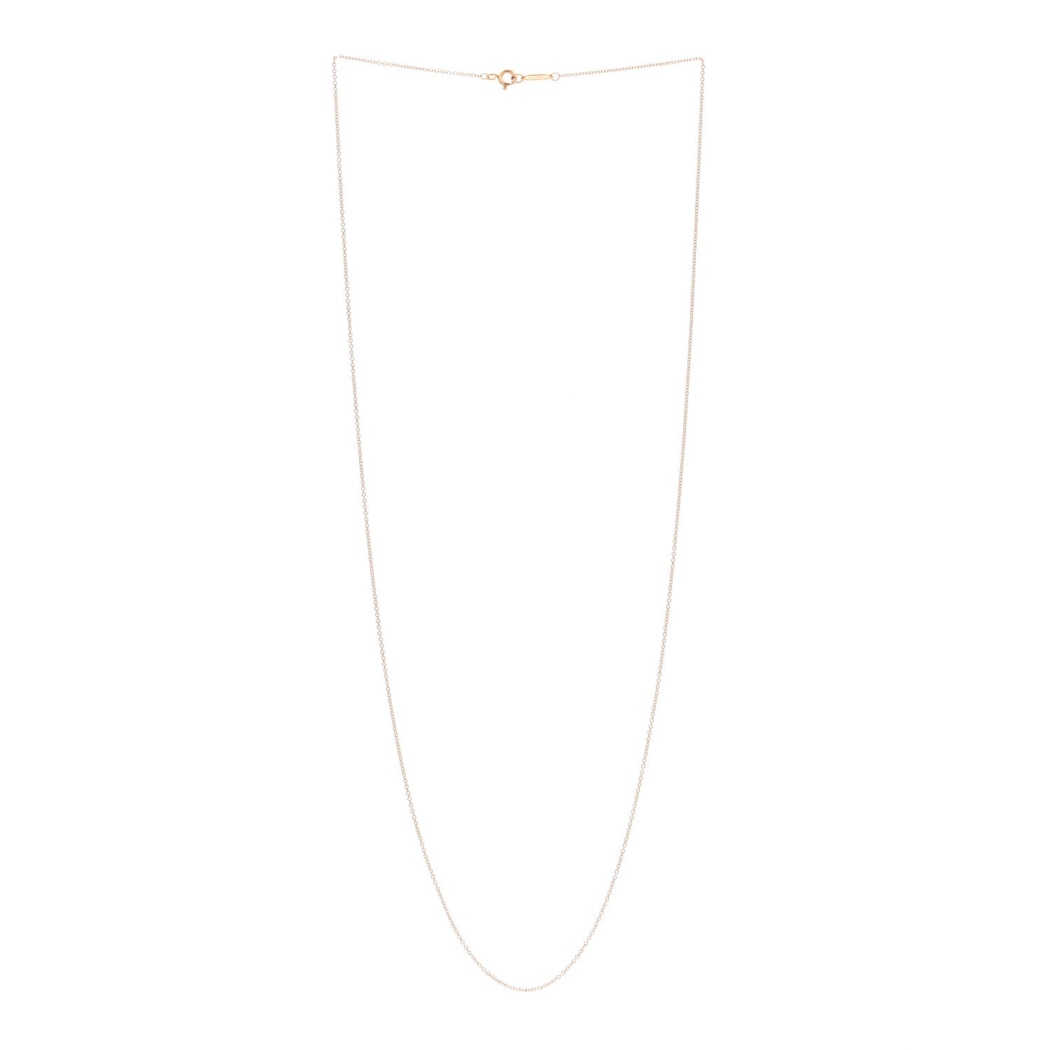 Tiffany 18K Rose Gold Chain Necklace 24" 3 of 5