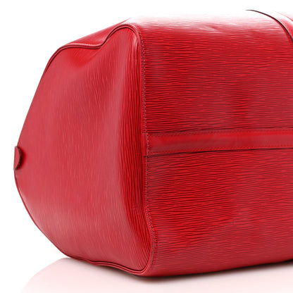 Louis Vuitton Epi Keepall 55 Castillan Red 8 of 9